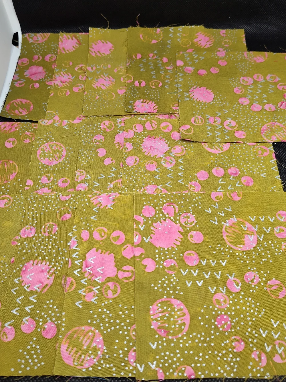 13 4.50 INCH Batik Fabric SQUARES
